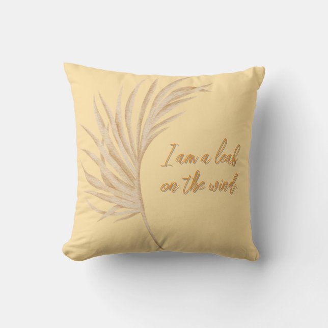 Coussin leaf on the wind (Recto)