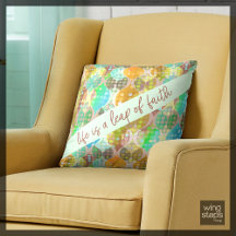Leap of Faith Polka Dot Waves Turquoise orange neu