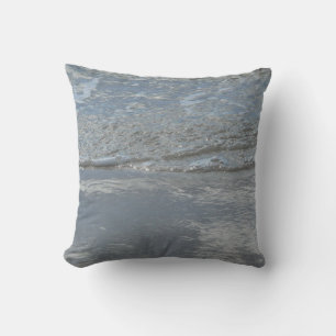 Coussin L'eau sur la plage Photographie Abstraite