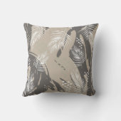 Coussin Leaves and gray pattern (Verso)