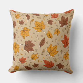 Coussin Leaves d'automne Jeu d'oreiller