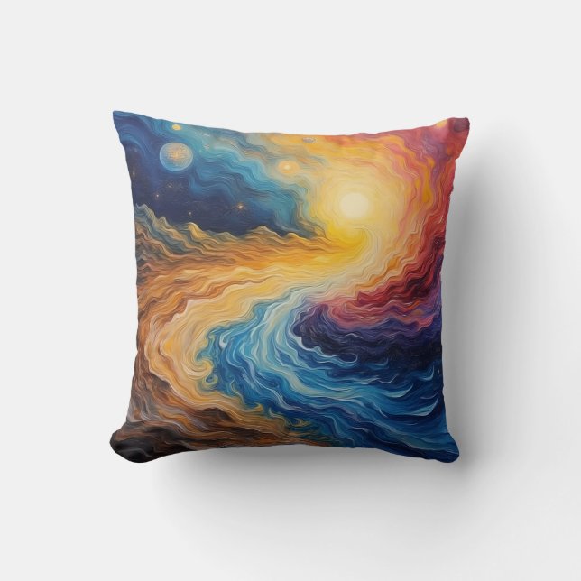 Coussin L'Éclat de la Création Galactique (Recto)