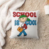 Coussin L'école de garçons est cool (Couverture)