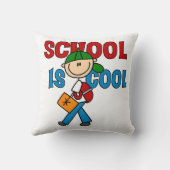 Coussin L'école de garçons est cool (Verso)