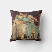 Coussin Leçon de musique par Lord Frederic Leighton (Verso)