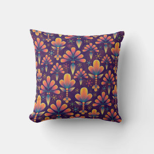 Coussin Lecteur à motif violet