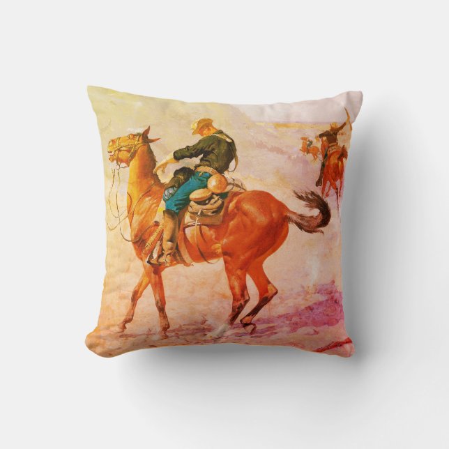 Coussin Lecteur de cowboy (Recto)