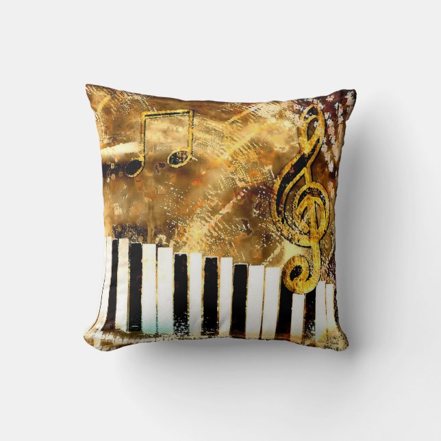 Coussin Lecteur de grunge musicale PIllow (Recto)