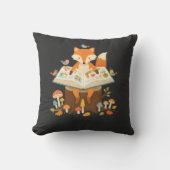 Coussin Lecteur de la forêt curieuse (Recto)