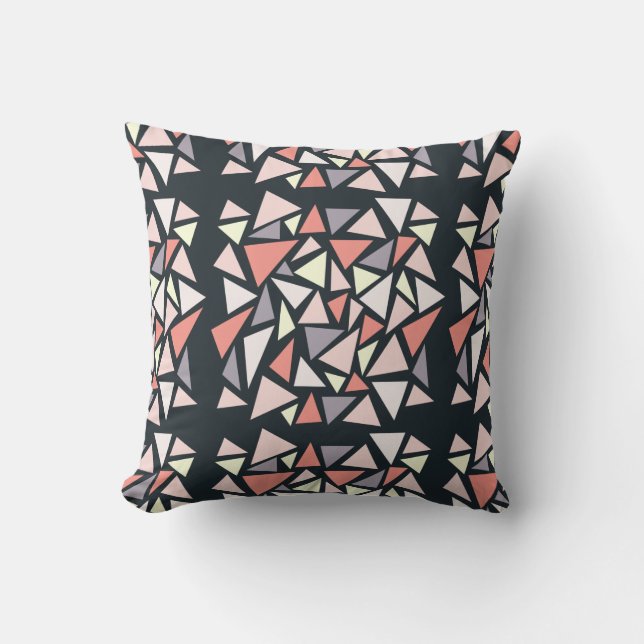 Coussin Lecteur de motif moderne, abstrait et géométrique (Recto)