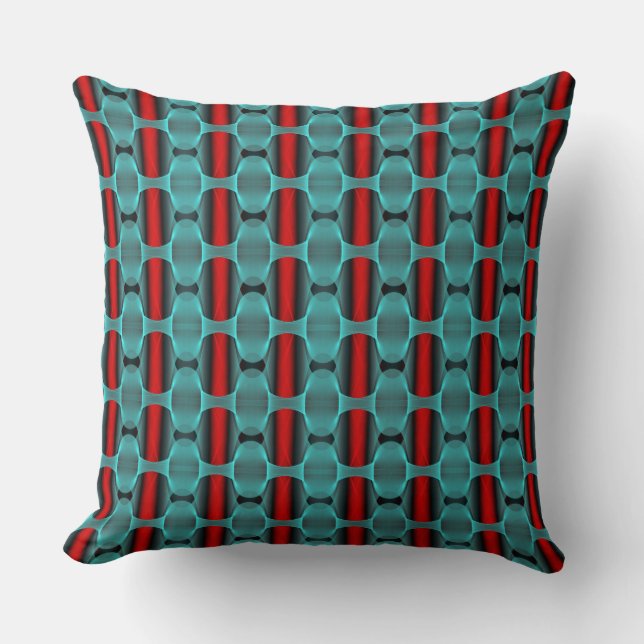 Coussin Lecteur de texture géométrique Abstraite (Recto)