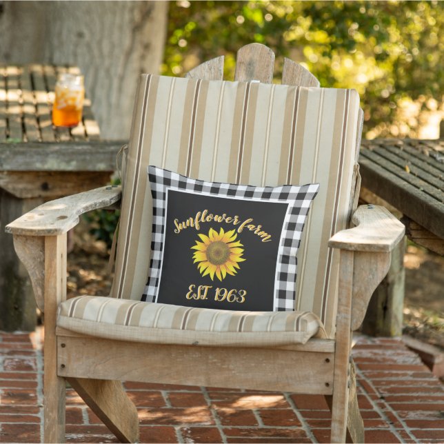Coussin Lecteur de tournesol (Chaise)
