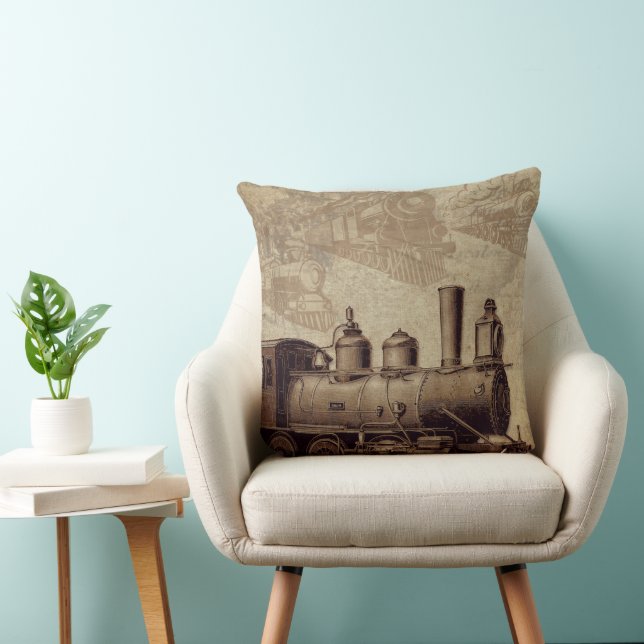 Coussin Lecteur de train vintage (Chaise)
