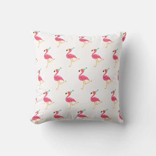 Coussin Lecteur Flamant rose (Recto)