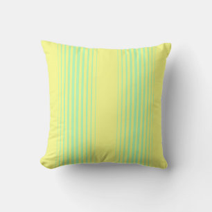 Coussin Lecteur Jaune et turquoise