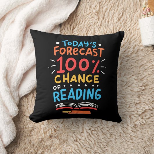 Coussin Lecture - 100% Chance de lecture (Couverture)
