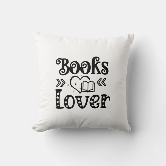 Coussin Lecture Art Books Lover (Recto)