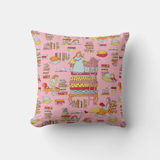 Coussin Lecture confortable - Princesse et pois (Recto)