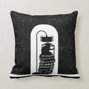 Coussin Lecture de chats Shakespeare