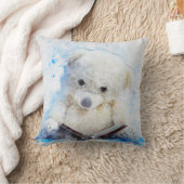 Coussin Lecture d'ours de nounours (Couverture)