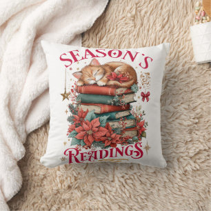 Coussin Lectures de saison Kitten Cozy