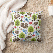 Coussin L'écureuil dans le Motif de la forêt de chênes (Couverture)