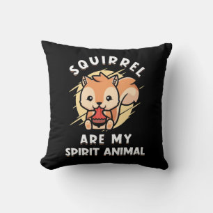 Coussin L'écureuil sont mon esprit animal