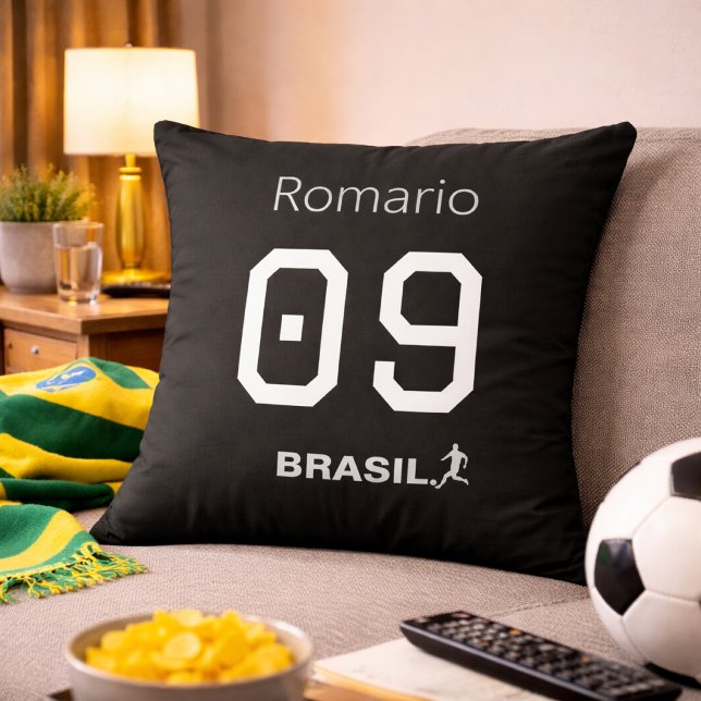 Coussin Légende de la Seleção du Brésil Décor Accessoire d (Créateur téléchargé)
