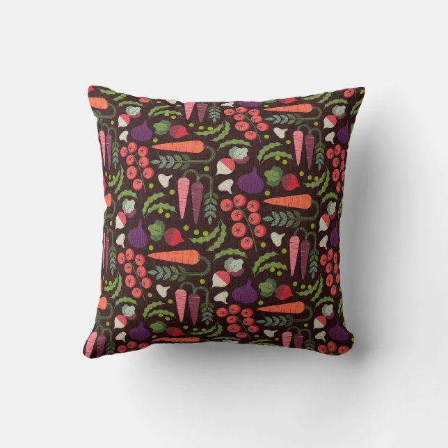 Coussin Légumes du Marché des Producteurs (Verso)