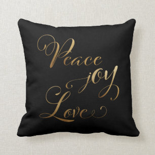 Coussin L'Elégant Black Peace Joy