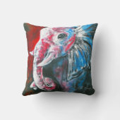 Coussin L'éléphant élégant intelligent (Verso)