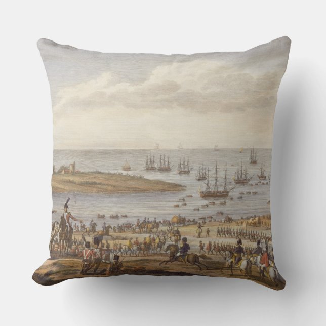 Coussin L'embarquement de l'anglais en Hollande, 30 Nove (Recto)