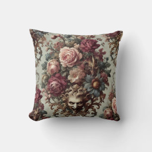 Coussin 🌺 L'émeute à la floraison - Gothique Baroque Flor