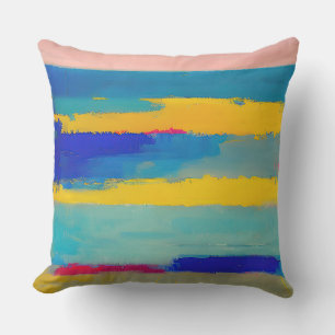 Coussin "Lemonade Lullaby" Art Abstrait
