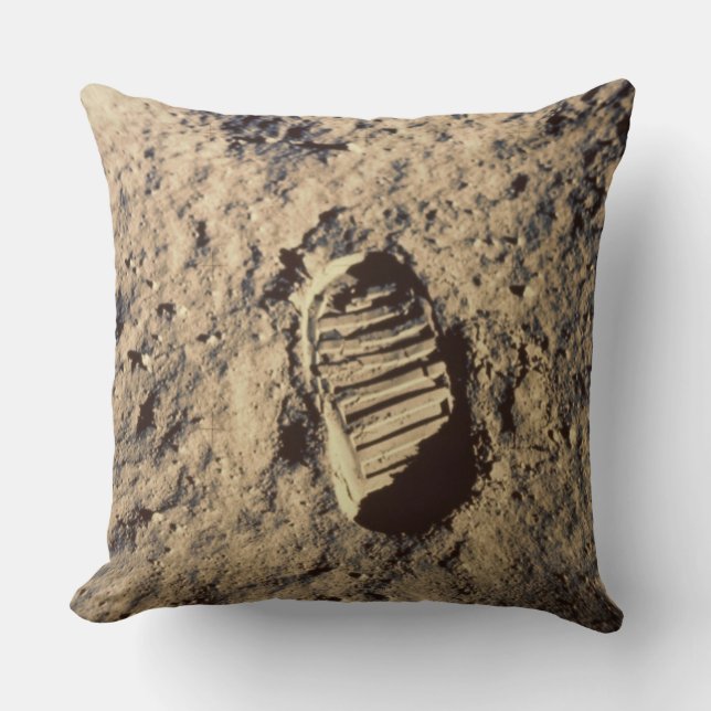 Coussin L'empreinte de pas de l'astronaute (Recto)