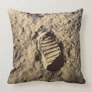 Coussin L'empreinte de pas de l'astronaute