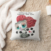 Coussin Lemur Surprise Love - Cozy Whisper Hand-Art (Couverture)