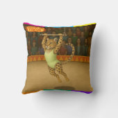 Coussin Lena artiste de trapèze léopard (Verso)