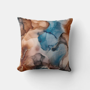Coussin L'encre d'alcool est translucide. multicolo Abstra