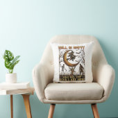 Coussin L'enfer est vide Halloween Sorcière Croissant de L (Chaise)