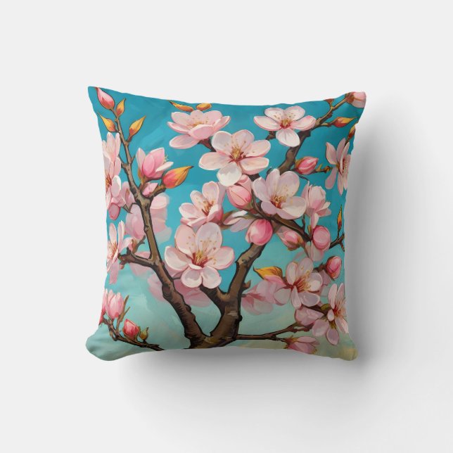 Coussin Lente éveil des fleurs (Recto)