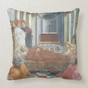 Coussin L'enterrement de St Stephen, détail du cycle