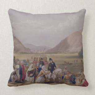 Coussin L'entrée dans Caubul de Killa-Kazee, de 'S