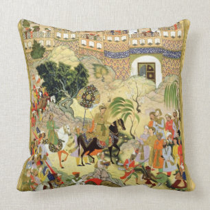 Coussin L'entrée triomphante d'Akbar d'empereur dans