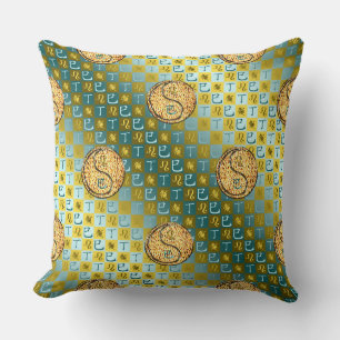 Coussin Léo & Serpent de feu