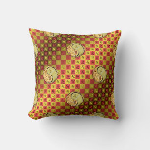 Coussin Léo & Tigre de Métal