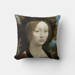 Coussin Leonardo Da Vinci Ginevra De' Benci Peinture