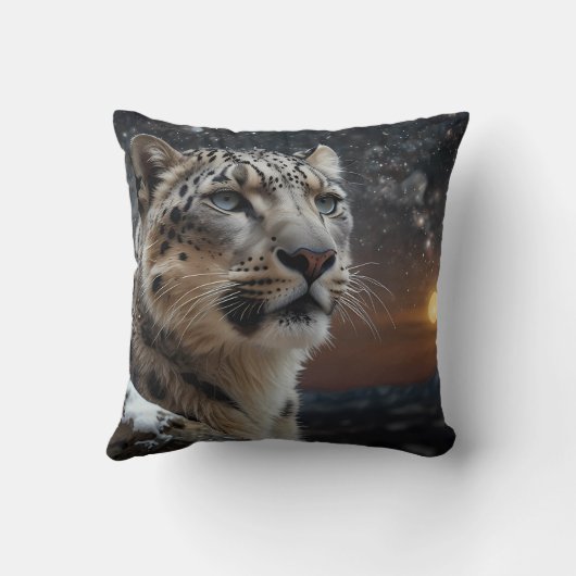 Coussin Léopard des neiges (Verso)