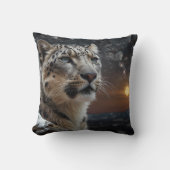 Coussin Léopard des neiges (Recto)