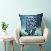 Coussin Léopard des neiges sauvages gelée de marche forêt (Chaise)